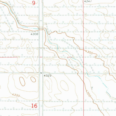 United States Geological Survey Mud Springs SE, NE (1972, 24000-Scale) digital map