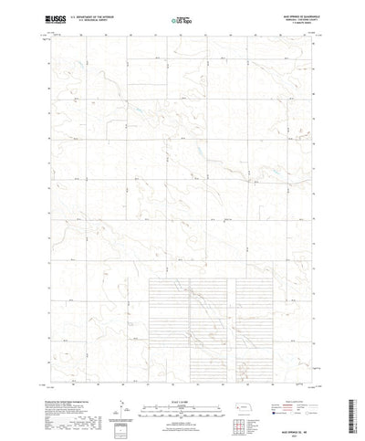 United States Geological Survey Mud Springs SE, NE (2021, 24000-Scale) digital map