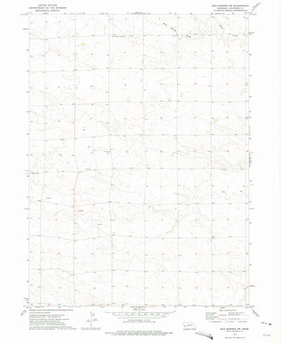 United States Geological Survey Mud Springs SW, NE (1972, 24000-Scale) digital map