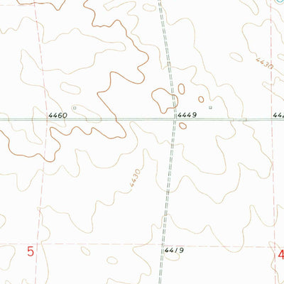 United States Geological Survey Mud Springs SW, NE (1972, 24000-Scale) digital map