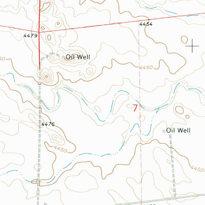 United States Geological Survey Mud Springs SW, NE (1972, 24000-Scale) digital map
