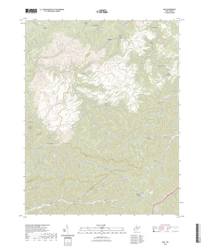 United States Geological Survey Mud, WV (2023, 24000-Scale) digital map