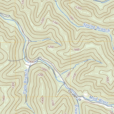 United States Geological Survey Mud, WV (2023, 24000-Scale) digital map
