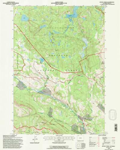 United States Geological Survey Muddy Creek, WY (1991, 24000-Scale) digital map