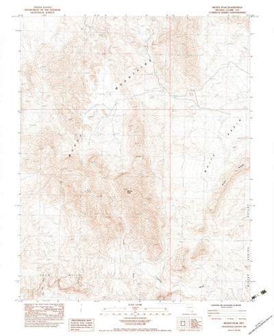 United States Geological Survey Muddy Peak, NV (1983, 24000-Scale) digital map