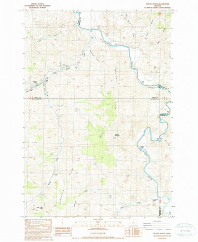 United States Geological Survey Muddy Ranch, OR (1987, 24000-Scale) digital map