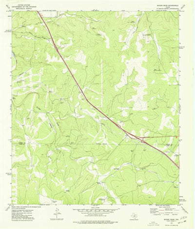 United States Geological Survey Mudge Draw, TX (1974, 24000-Scale) digital map