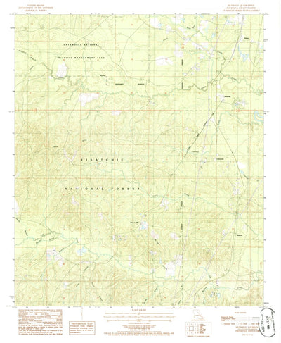 United States Geological Survey Mudville, LA (1985, 24000-Scale) digital map