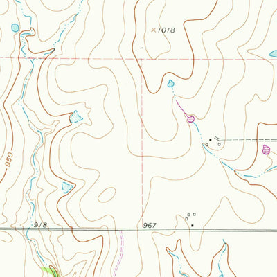 United States Geological Survey Muenster East, TX (1961, 24000-Scale) digital map