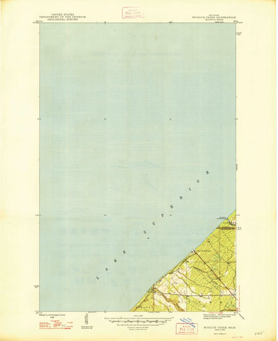 United States Geological Survey Muggun Creek, MI (1948, 24000-Scale) digital map