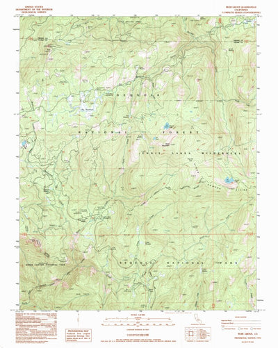 United States Geological Survey Muir Grove, CA (1993, 24000-Scale) digital map
