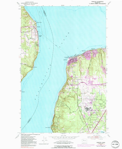 United States Geological Survey Mukilteo, WA (1953, 24000-Scale) digital map