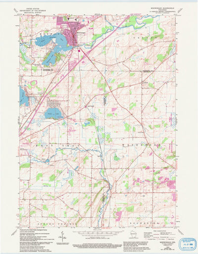 United States Geological Survey Mukwonago, WI (1960, 24000-Scale) digital map