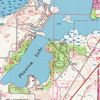 United States Geological Survey Mukwonago, WI (1960, 24000-Scale) digital map