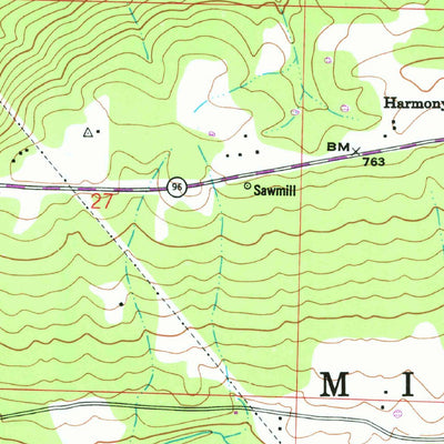 United States Geological Survey Mulberry, AR (1948, 24000-Scale) digital map