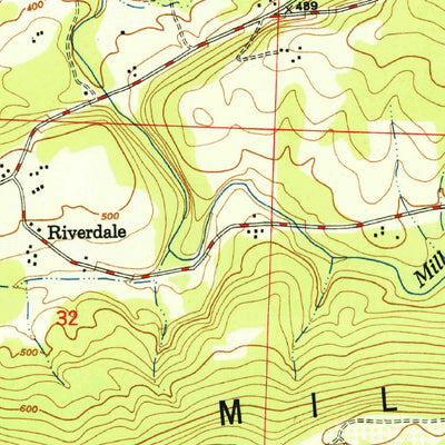 United States Geological Survey Mulberry, AR (1951, 24000-Scale) digital map