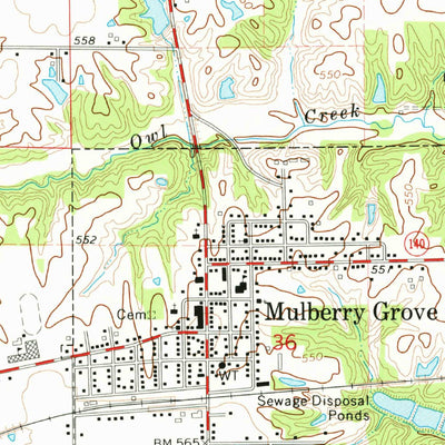United States Geological Survey Mulberry Grove, IL (1974, 24000-Scale) digital map
