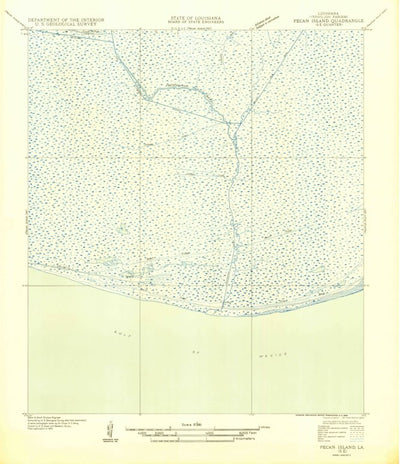 United States Geological Survey Mulberry Island East, LA (1954, 31680-Scale) digital map
