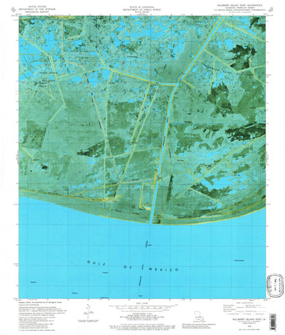 United States Geological Survey Mulberry Island East, LA (1979, 24000-Scale) digital map