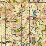 United States Geological Survey Mulberry, KS-MO (1948, 62500-Scale) digital map