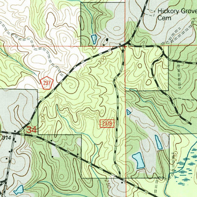 United States Geological Survey Mulberry, MS (2000, 24000-Scale) digital map