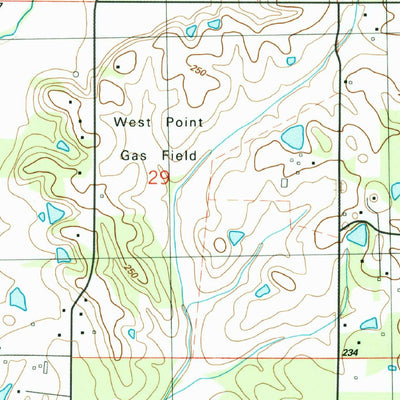 United States Geological Survey Muldon, MS (1987, 24000-Scale) digital map