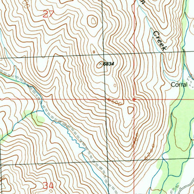 United States Geological Survey Muldoon, ID (1991, 24000-Scale) digital map