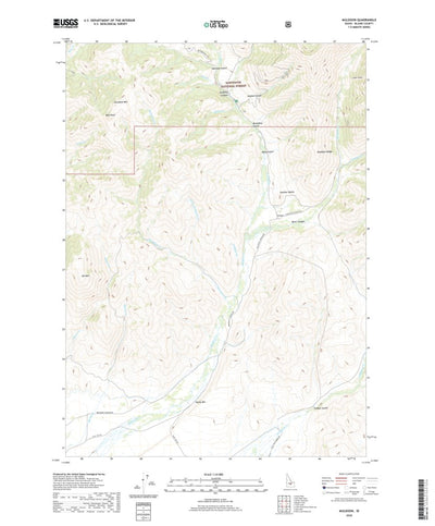 United States Geological Survey Muldoon, ID (2020, 24000-Scale) digital map