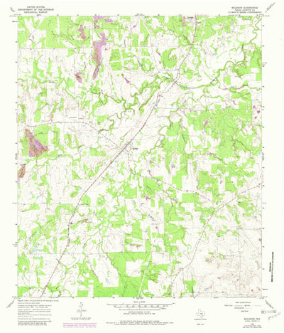 United States Geological Survey Muldoon, TX (1965, 24000-Scale) digital map