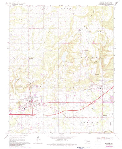 United States Geological Survey Muldrow, OK (1966, 24000-Scale) digital map