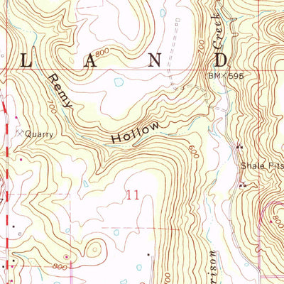 United States Geological Survey Muldrow, OK (1966, 24000-Scale) digital map