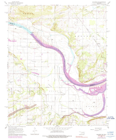 United States Geological Survey Muldrow SW, OK (1966, 24000-Scale) digital map