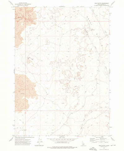 United States Geological Survey Mule Butte, ID (1972, 24000-Scale) digital map
