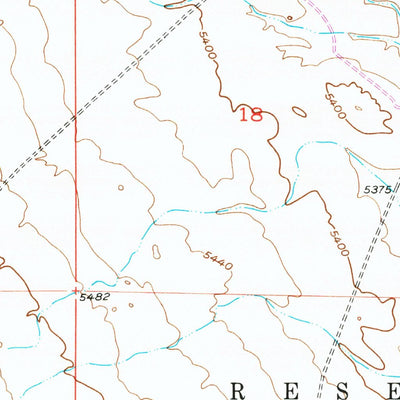 United States Geological Survey Mule Butte, WY (1951, 24000-Scale) digital map