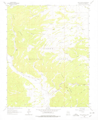 United States Geological Survey Mule Canyon, NM (1963, 24000-Scale) digital map