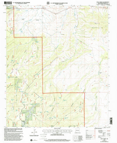 United States Geological Survey Mule Creek, NM (1999, 24000-Scale) digital map