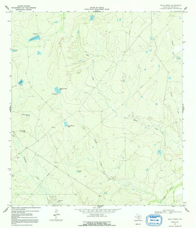 United States Geological Survey Mule Creek, TX (1969, 24000-Scale) digital map