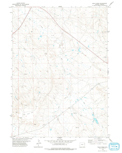 United States Geological Survey Mule Creek, WY (1978, 24000-Scale) digital map