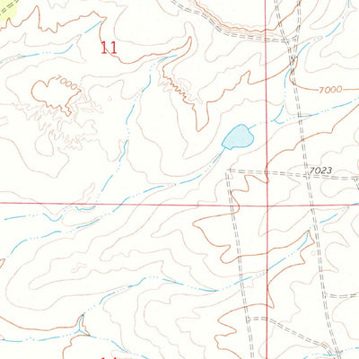 United States Geological Survey Mule Dam, NM (1966, 24000-Scale) digital map