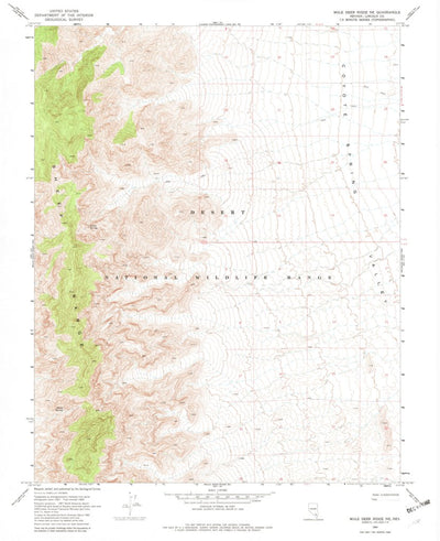 United States Geological Survey Mule Deer Ridge NE, NV (1969, 24000-Scale) digital map