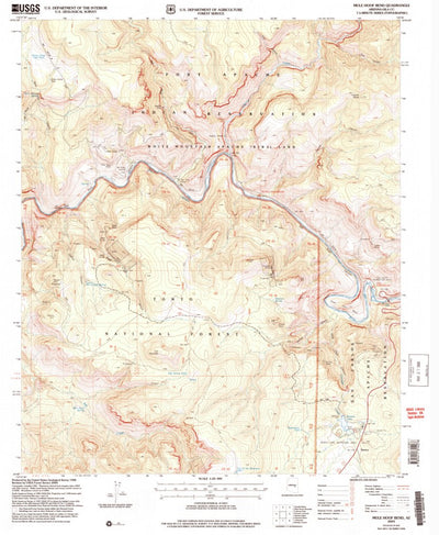 United States Geological Survey Mule Hoof Bend, AZ (2004, 24000-Scale) digital map