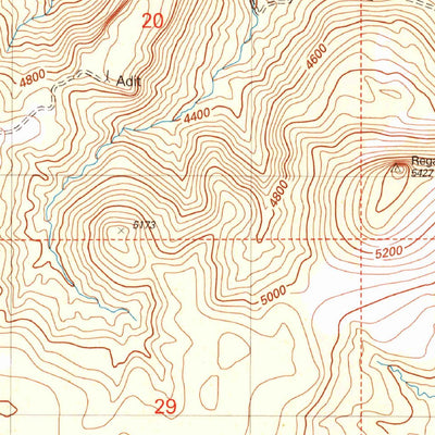 United States Geological Survey Mule Hoof Bend, AZ (2004, 24000-Scale) digital map