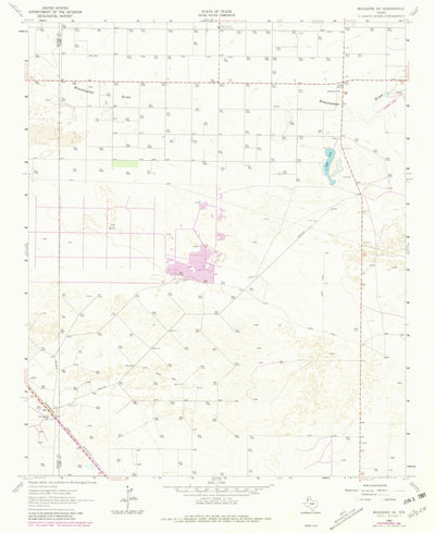 United States Geological Survey Muleshoe NE, TX (1962, 24000-Scale) digital map