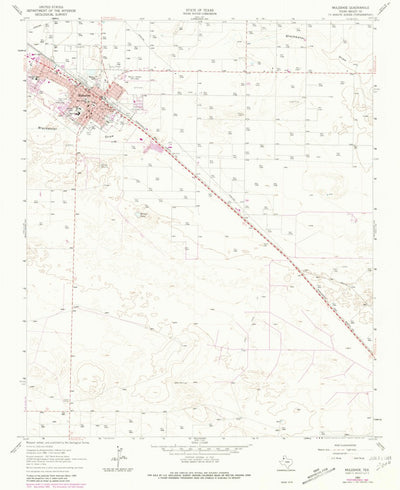 United States Geological Survey Muleshoe, TX (1962, 24000-Scale) digital map