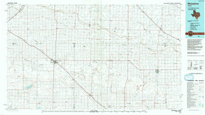 United States Geological Survey Muleshoe, TX (1985, 100000-Scale) digital map