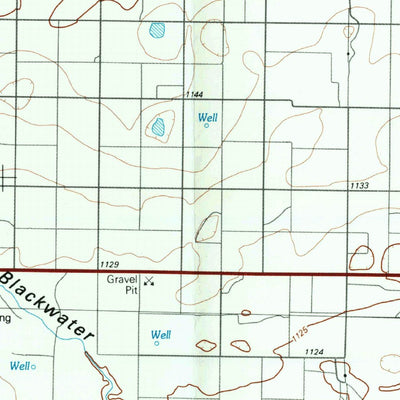 United States Geological Survey Muleshoe, TX (1985, 100000-Scale) digital map