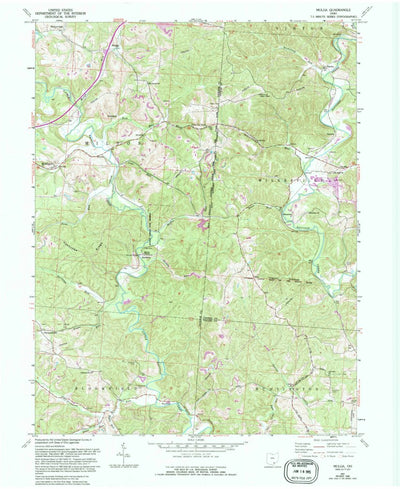 United States Geological Survey Mulga, OH (1961, 24000-Scale) digital map