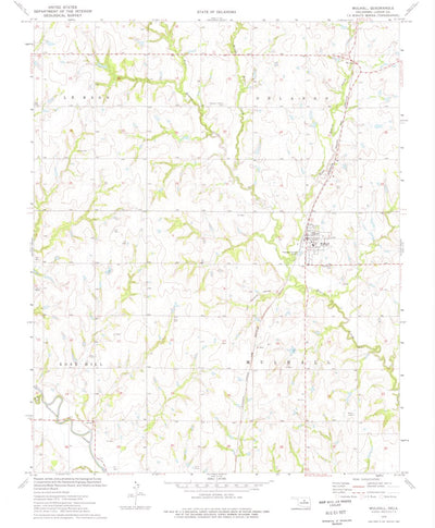 United States Geological Survey Mulhall, OK (1974, 24000-Scale) digital map