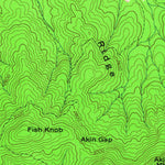 United States Geological Survey Mulky Gap, GA (1965, 24000-Scale) digital map