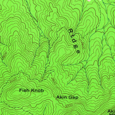 United States Geological Survey Mulky Gap, GA (1965, 24000-Scale) digital map